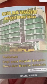 SCHOOL BASE MANAGEMENT
