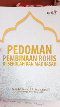 PEDOMAN PEMBINAAN ROHIS DI SEKOLAH DAN MADRASAH