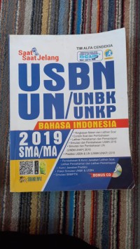 SAAT JELANG USBN UN BAHASA INDONESIA