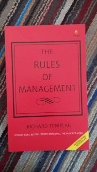 THE RULES OF MANAGEMENT